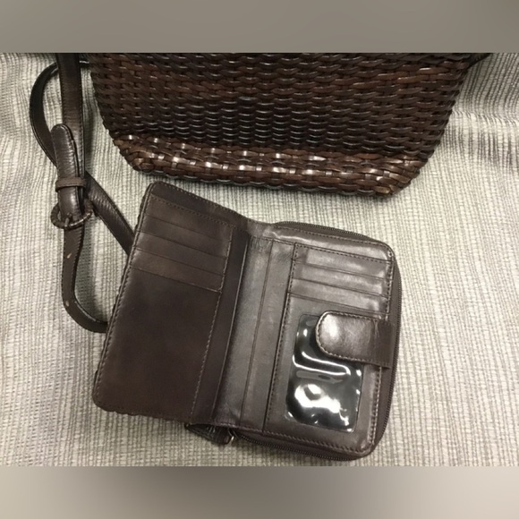 Talbots Brown Crossbody Woven Bag Set - Picture 3 of 10